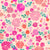 Watercolor, light pink, hot pink, bold, floral, flowers, botanical, bright, kids, girls, women, turquoise, green, beige, pink, coral, spring, summer, modern, swim, coordinate Image