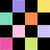 Bright Multicolor Stitched Checkered Patchwork on Black Image