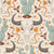 Wild West Buffalo Skull with Snake & Cactus - Off White - Wild West Weaves Collection Image