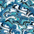 Blue Tones Paint Swirl with Black and White Image