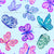 Pretty watercolor butterfly-blue Image