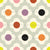 Retro Scandi Flower in Yellow Pink Purple Black Wallpaper Image