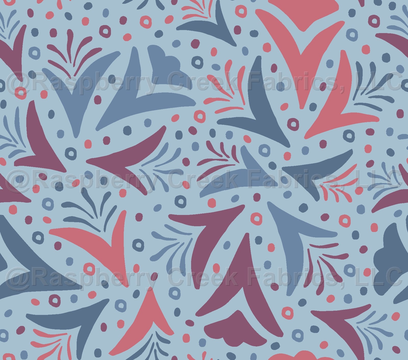 Bay Breeze Collection Floral Chambray