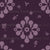 Retro Floral Pearl Drop Purple and Lavender Image