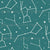 Space Girl & Space Boy - Constellations & Stars on Dark Teal Image