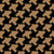 Houndstooth pattern, Black and Gold Image