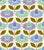 Happy retro coneflowers blue Good mood retro flower pattern. Reworked from the flower power aera. Moody colors. Image