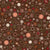 Fall abstract floral in chocolate brown. Image