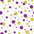 Citrine and Magenta Polka Dots- Large Scale Image