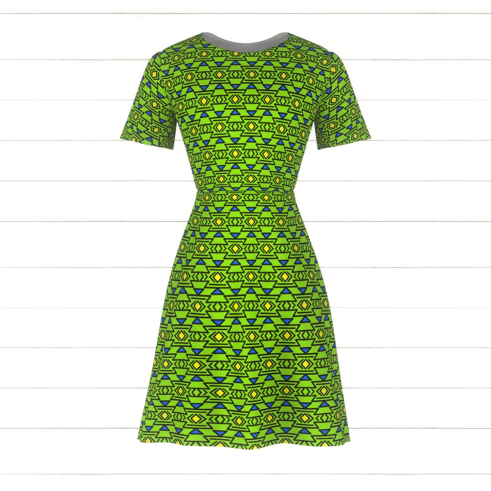 Abstract Green, Neon Moon Collection by Krystal Winn Design