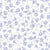 Floating Buds In Blue Fabric, Wild Blue Sage Collection by Cindy Riesgo Design Image