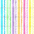 Watercolor Straight and Wavy Rainbow Sherbet Stripes on White / Summer Sherbet Collection Image