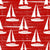 Sailboats in Red, Coastal Summer Vacation by KristenInStitches Image