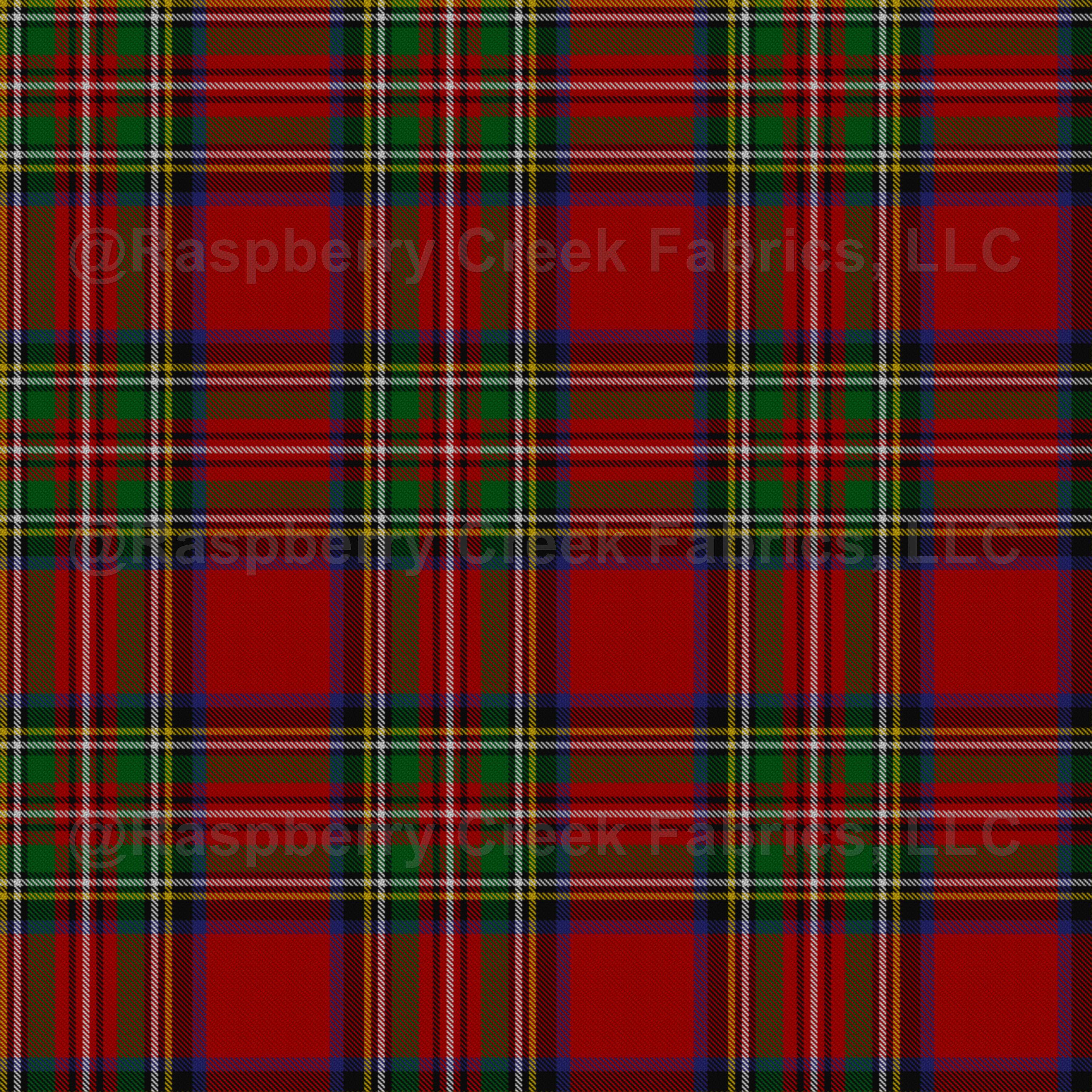 Royal Stewart Tartan Clan Plaid Fabric, Raspberry Creek Fabrics