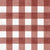 Faux Linen PRINTED Textured Gingham Rust Image