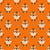 Cute Cartoon Baby Tiger on Orange Wallpaper Image