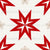 Nordic Christmas - Red Nordic Star & Tan Snowflakes Image