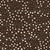 Polka dots in cream on dark brown, scattered dots, Brown, ivory, dots, mud cloth design, playful dots, small dots, random polka dots, bed linens, home décor, blouses, interior design Image