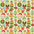 Classic Christmas Symbol Gingerbread Cookies on Mint Green Image