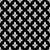 Fleur de Lis Pattern, French, Royal, White on Black Image