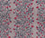 Folk Floral Vine with Crimson Blossoms Vintage Botanical Taupe Image