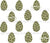 Dinosaur Eggs Directional in Pale Green and White Image