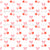 Cherry Blossoms And Bows Pattern In Red And Pink Image