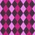Argyle Pattern, Purple Pink Baby Pink, Black Stitching Image