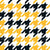 Team Spirit Football Houndstooth in Pittsburgh Steelers Colors Yellow Gold Black White Image