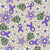 Purple Ribbon Awareness Floral on Tan Image