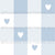 Blue and white checker board, plaid, buffalo check with hearts, garden design, complimentary plaid, soft plaid, kitchen plaid Image