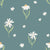 Daisies & Wildflowers in Teal Wallpaper - Count Sheep Collection Image