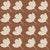 Modern Buttercup Floral in Cream on Terracotta Image