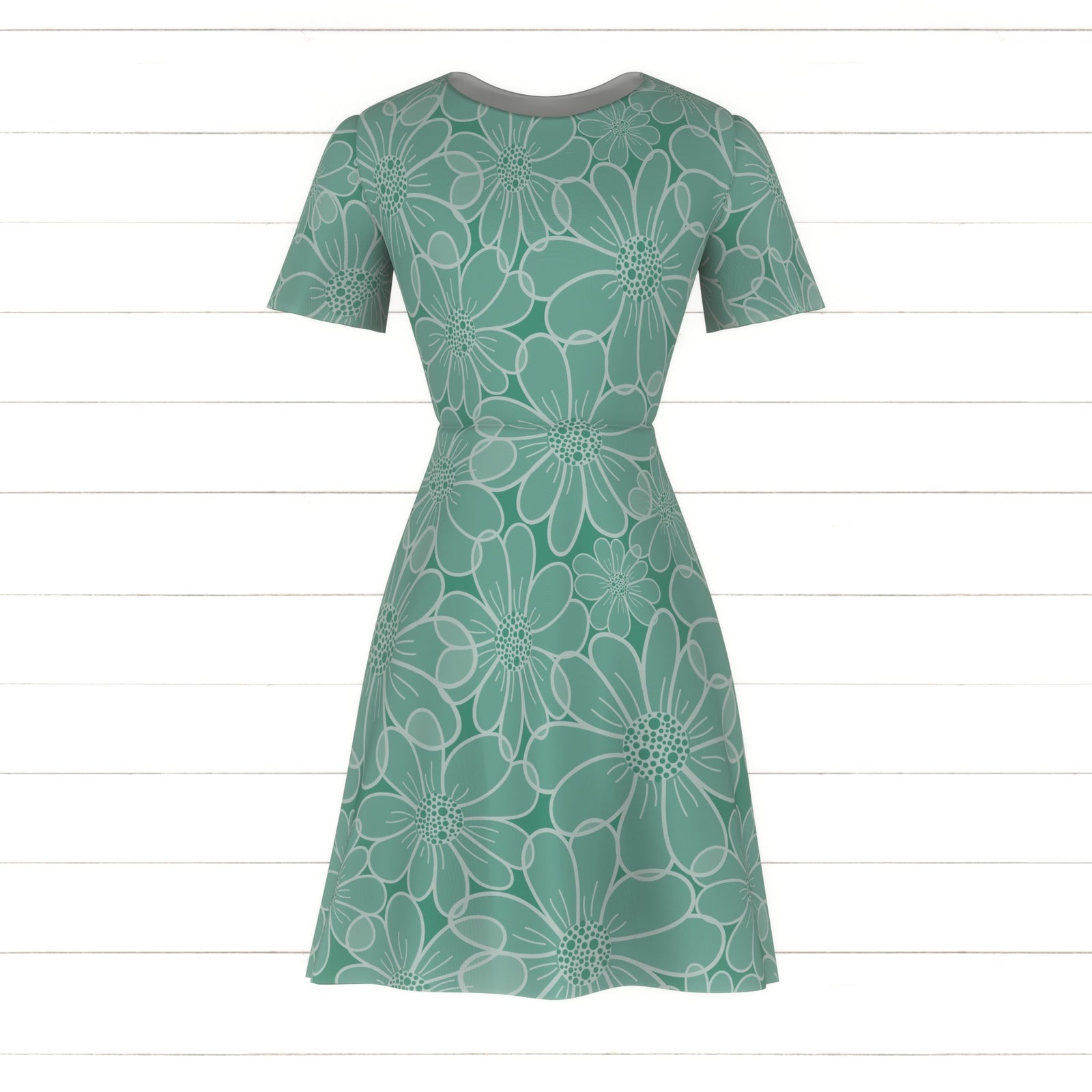 Gauzy Daisies on Aqua