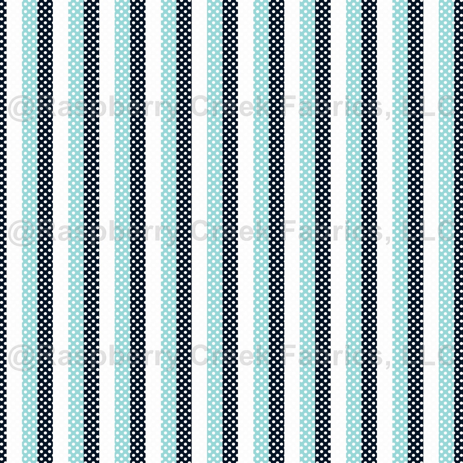 Seattle Kraken Inspired Swiss Dot Stripe