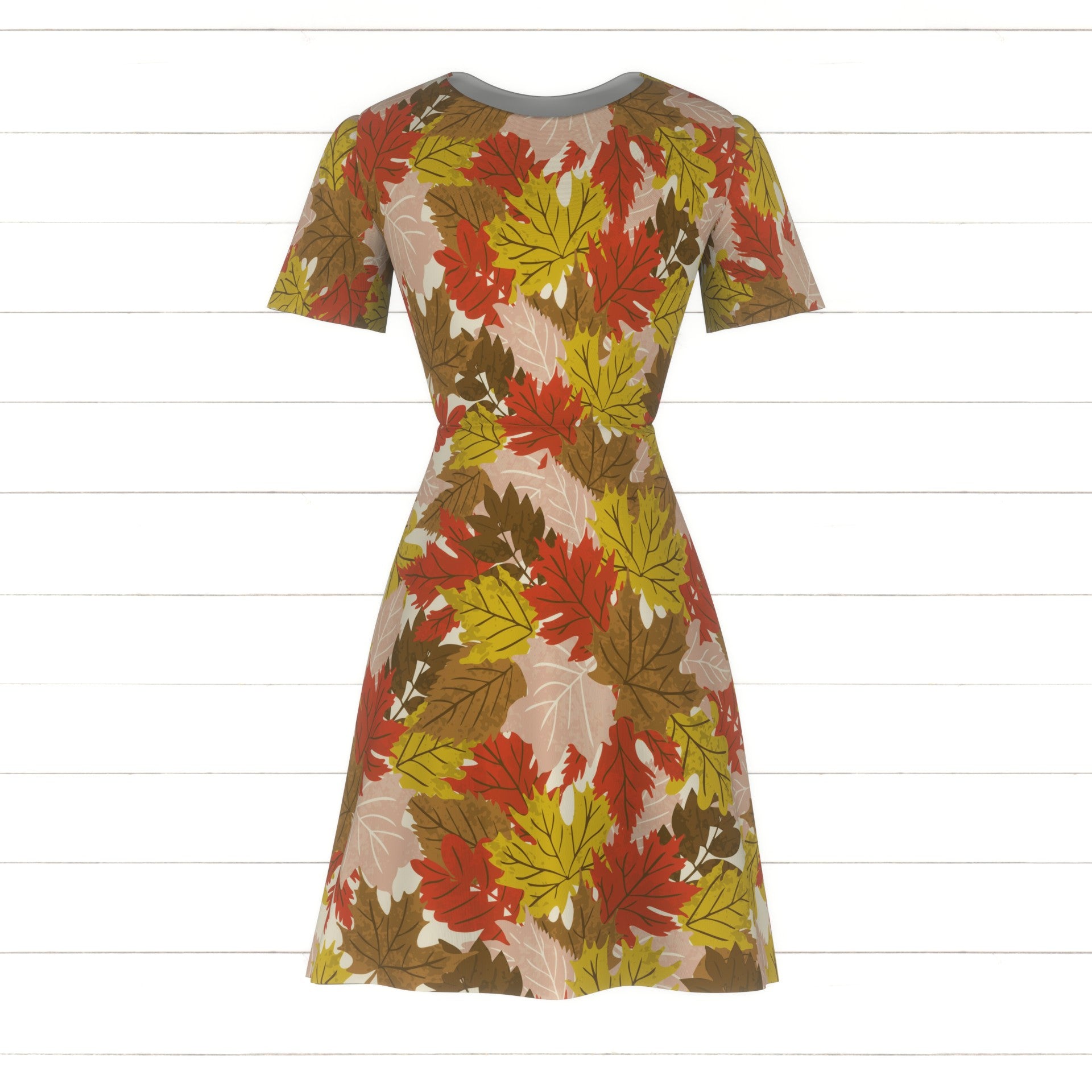 Scattered fall leaves Fabric, Raspberry Creek Fabrics