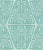 Geo (teal / turquoise on aqua) geometric tribal LARGE 24