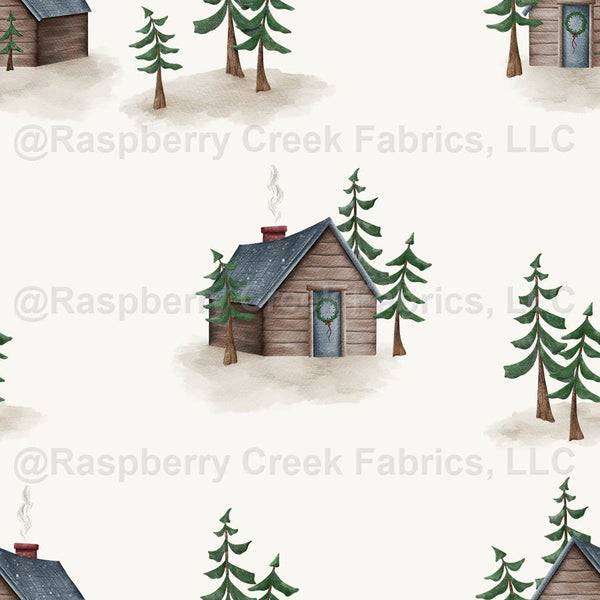 Cozy Cabin - Cabins & Trees - Raspberry Creek Fabrics
