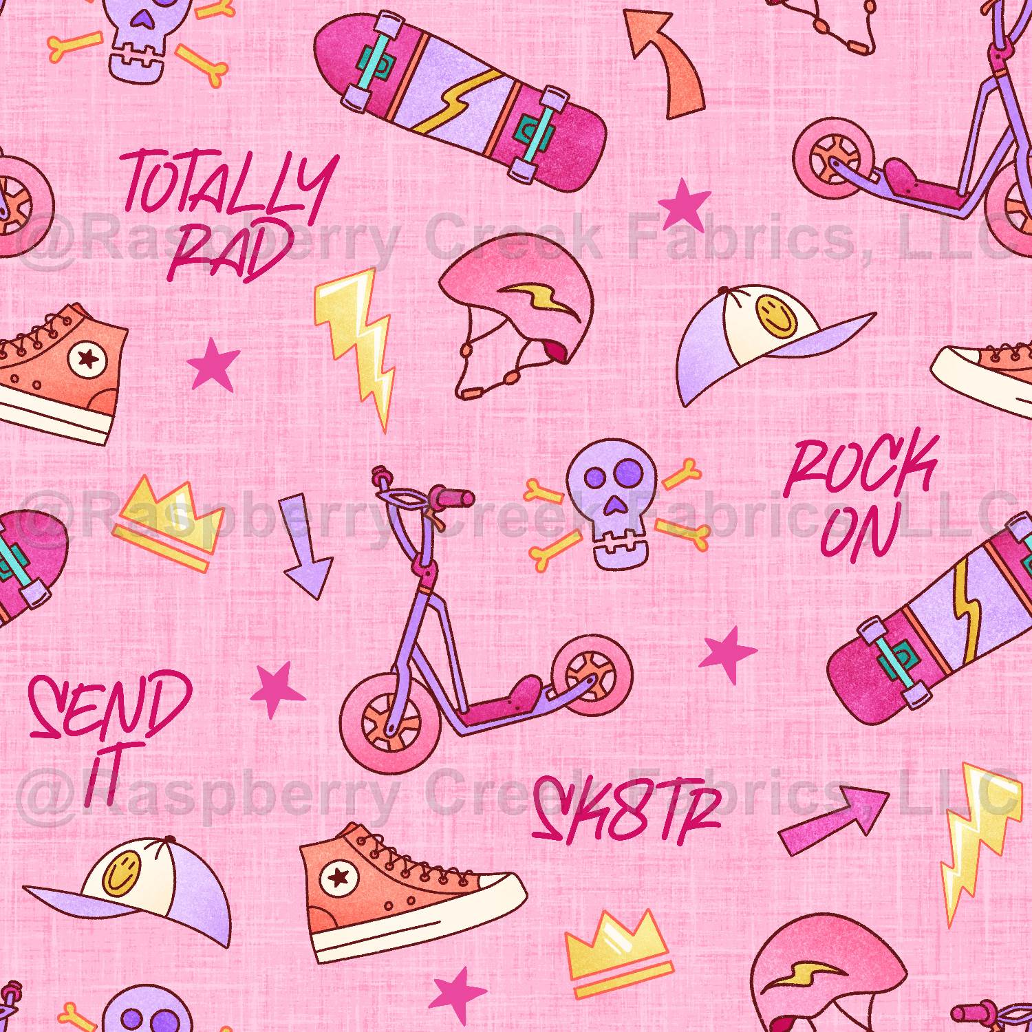 Skate Park Remix Girl Gear on Pink
