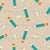 Bright Teal and Orange Pencils Shavings Stationery Triangles Pale Tan Image