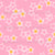 Yellow and white stars on pink Image