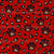 Puppy Love Wild Animal Paw Prints Red Image