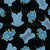 Bustiers, Roses, Dressing room wallpaper, Powder room wallpaper, Blue and Black, Bridgerton lingerie Image