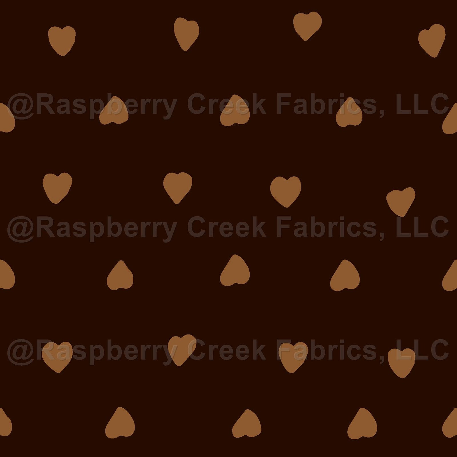 Hand Drawn Hearts in Chocolate And Caramel