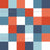Nautical checkerboard - check pattern in blue, red and white Image
