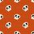 Friendly Skeleton Skull Faces Orange Image