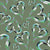 Sea Glass Hearts on Mossy Green Pantone Mega Matters 6f8067 Image