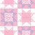 Floral Quilt Stars Pink, Purple And White Version 3 Image