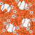 Baseball Coquette Floral in Orange Image
