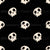 Friendly Skeleton Skull Faces Black Image